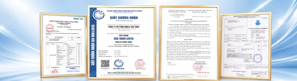 chứng chỉ maxtel