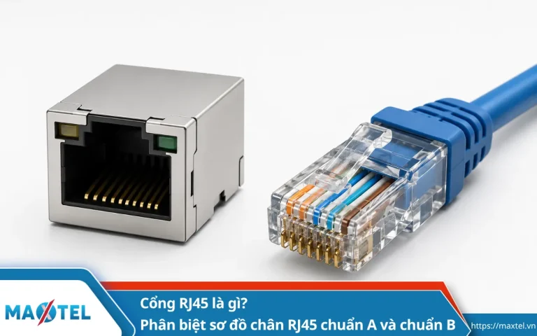 Cổng RJ45 là gì? Phân biệt sơ đồ chân RJ45 chuẩn A và RJ45 chuẩn B