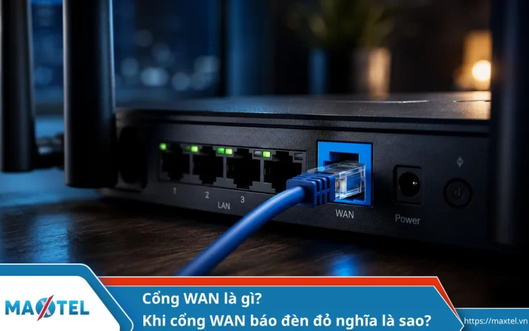 Cổng WAN là gì? Khi cổng WAN báo đèn đỏ nghĩa là sao?