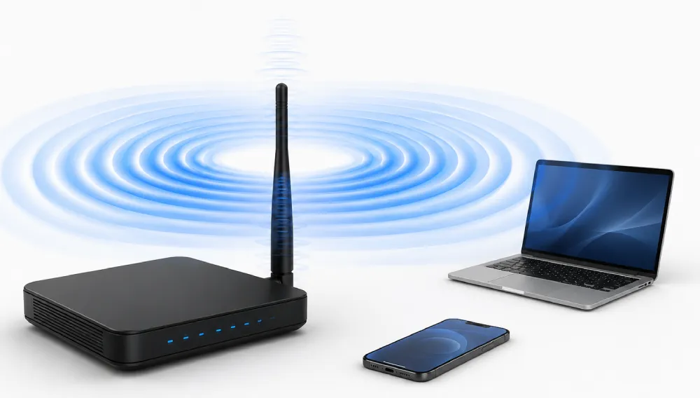 hướng phát sóng của râu wifi