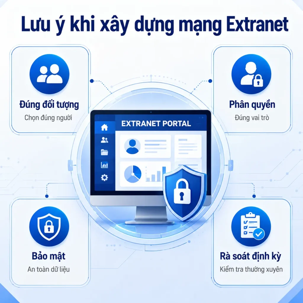 Lưu ý khi xây dựng mạng Extranet mang-extranet