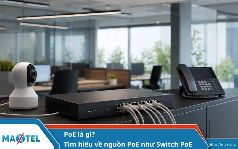 PoE là gì? Tìm hiểu về nguồn PoE như Switch PoE