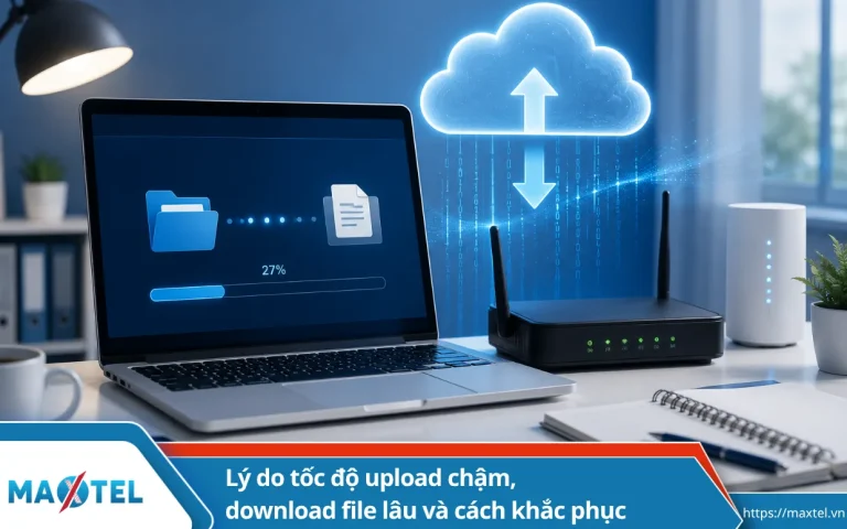 Tốc độ upload chậm, download lâu bất thường và cách khắc phục