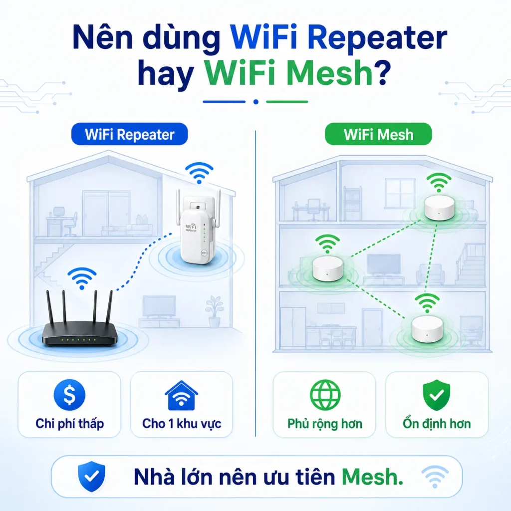 Nên dùng WiFi Repeater hay WiFi Mesh? bo-kich-song-wifi-la-gi