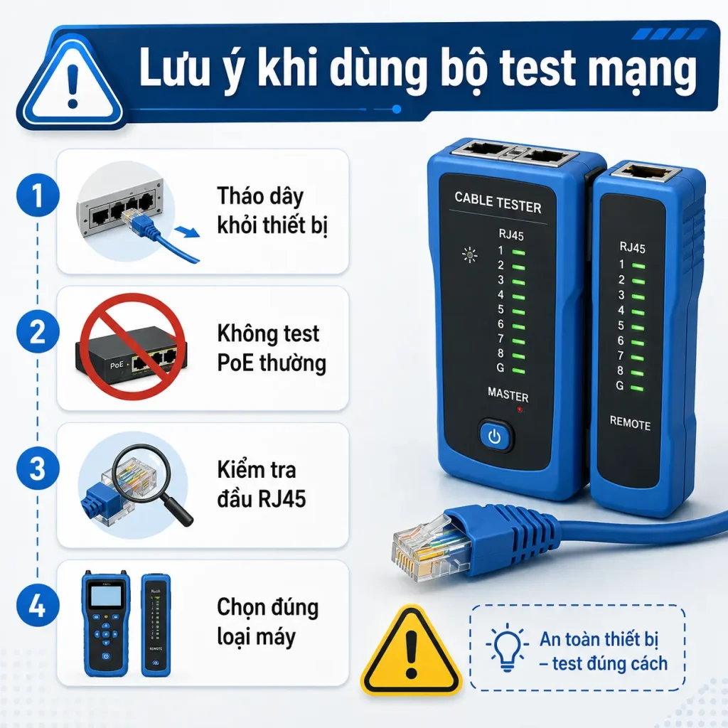 Lưu ý khi dùng bộ test mạng cach-su-dung-bo-test-mang