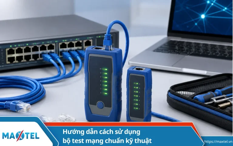 Hướng dẫn cách sử dụng bộ test mạng chuẩn kỹ thuật