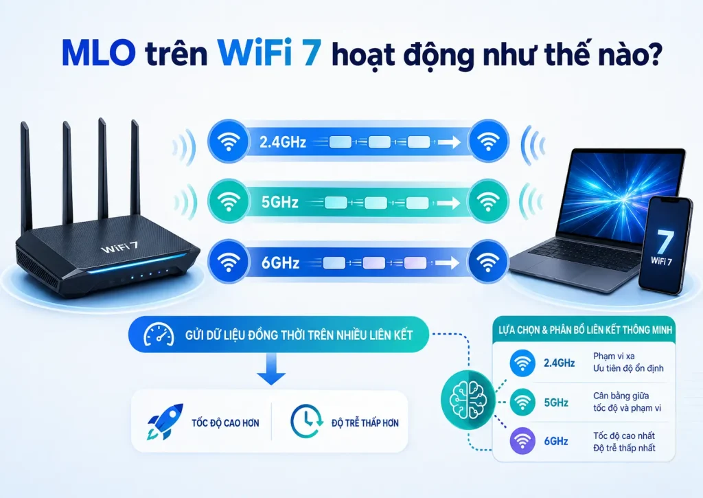 MLO trên WiFi 7 hoạt động như thế nào? mlo-la-gi