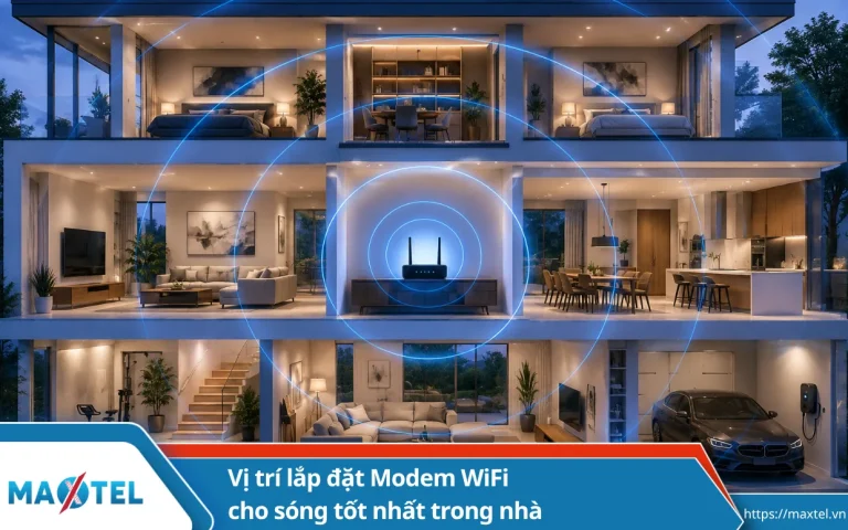 Vị trí lắp đặt Modem WiFi cho sóng tốt nhất trong nhà