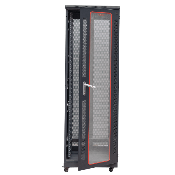 mặt trước mở hé cửa tủ rack 36U Series