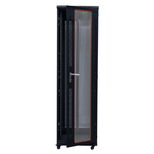 Cửa trước mở hé tủ rack MAXTEL 42U Series